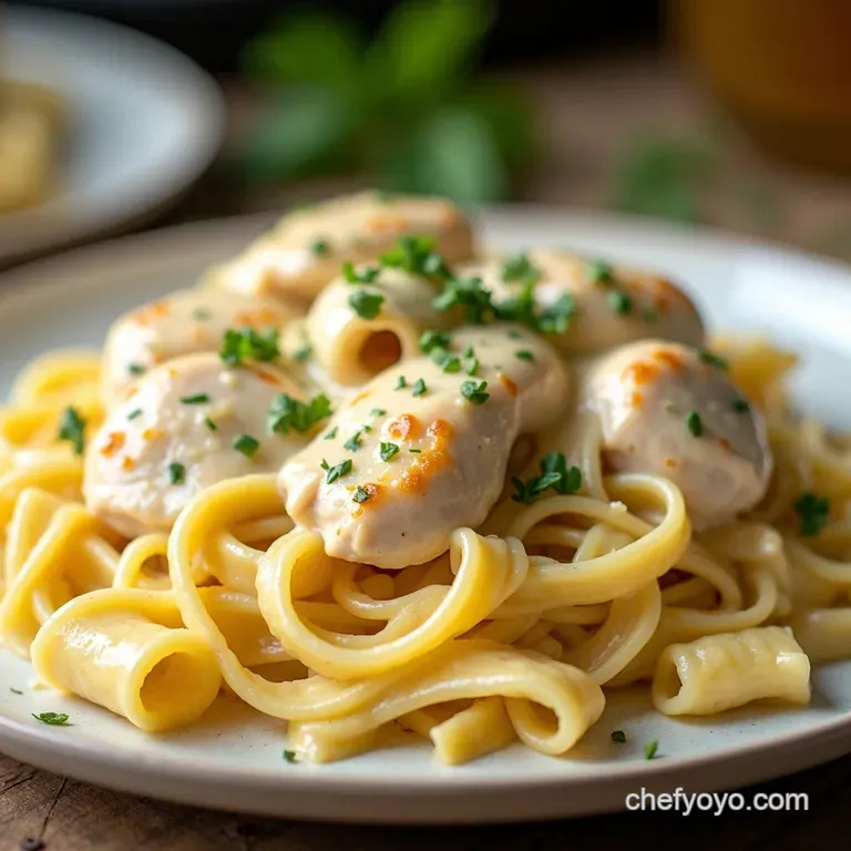 Creamy Dreamy Slow Cooker Chicken Alfredo