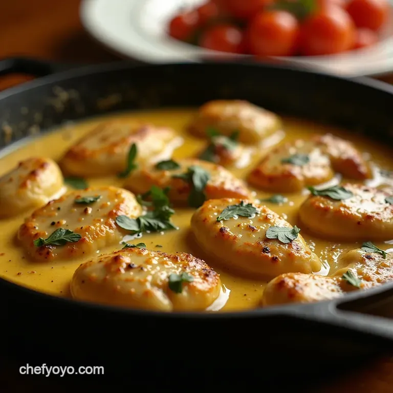 Creamy Tuscan Dream Onepan Garlic Chicken Gnocchi presentation