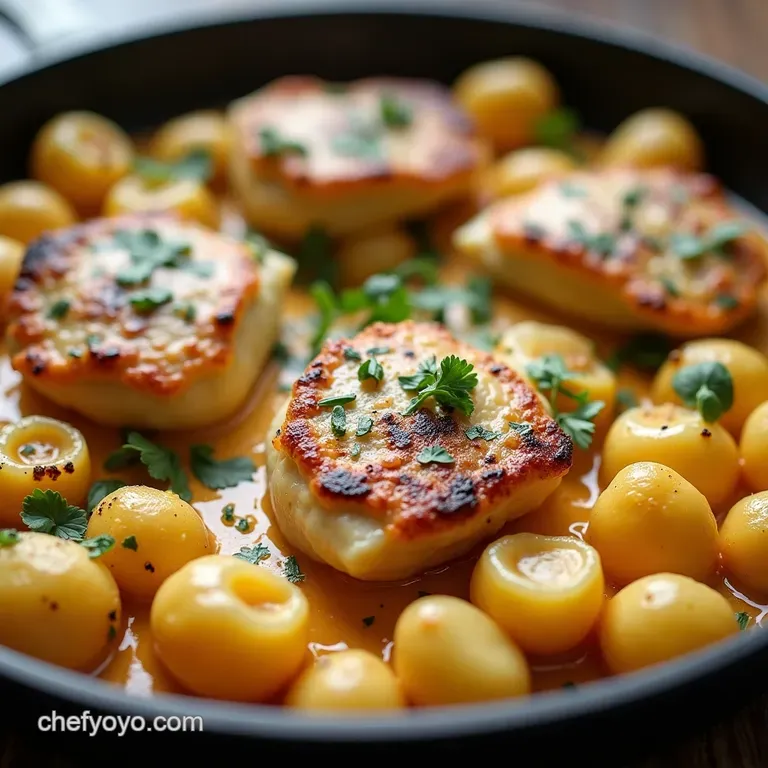 Creamy Tuscan Dream OnePan Garlic Chicken Gnocchi