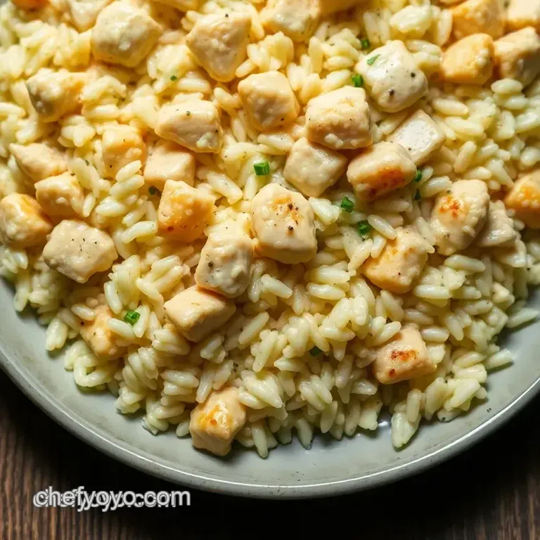 Creamy Herbed Chicken and Rice Casserole presentation