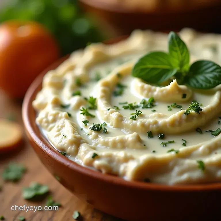 The Great British Bakeoff Worthy Cottage Cheese Dip Creamy Herby presentation