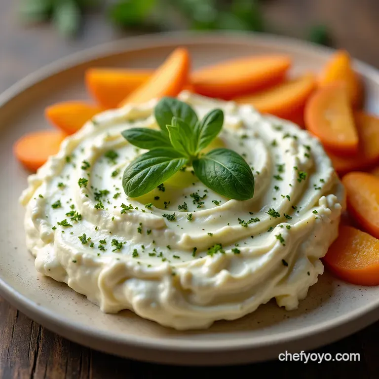 The Great British BakeOff Worthy Cottage Cheese Dip Creamy Herby