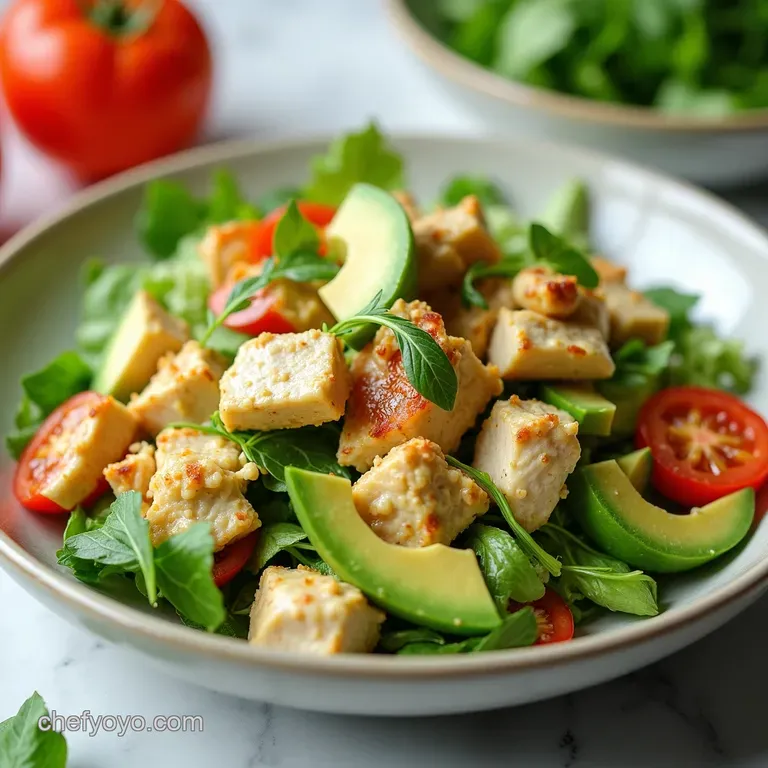 Creamy Keto Chicken Salad with Avocado and Dill