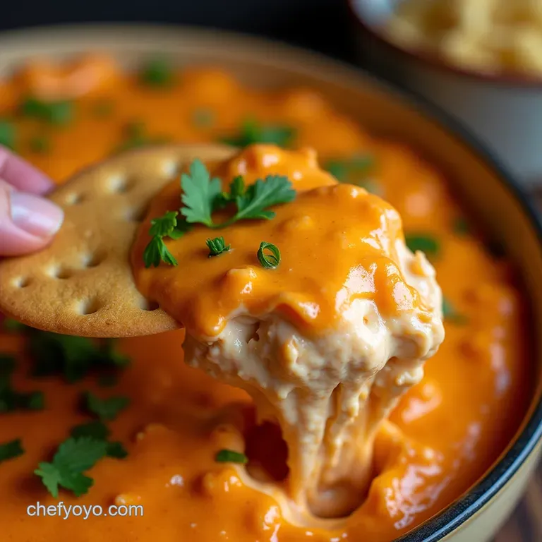 Sixminute Sizzle the Ultimate Creamy Kick Buffalo Chicken Dip presentation