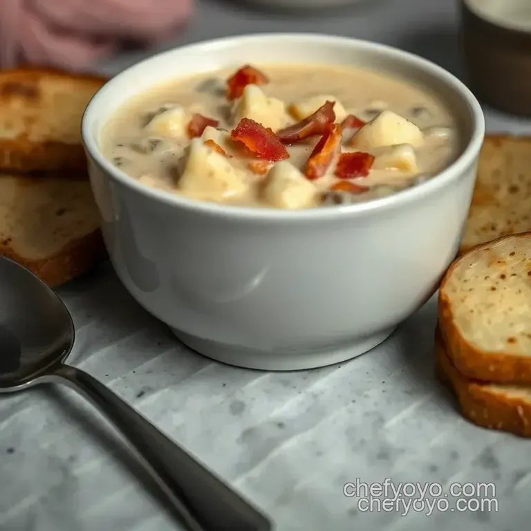 Creamy New England Clam Chowder: A Cozy Taste of the Coast presentation
