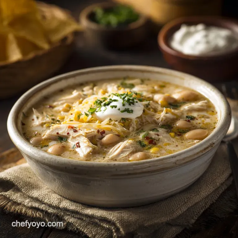 The Best Creamy White Chicken Chili: a Faff-Free Weeknight Fix presentation