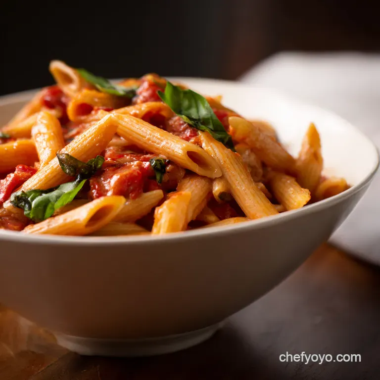Creamy Tomato Basil Penne Rigate