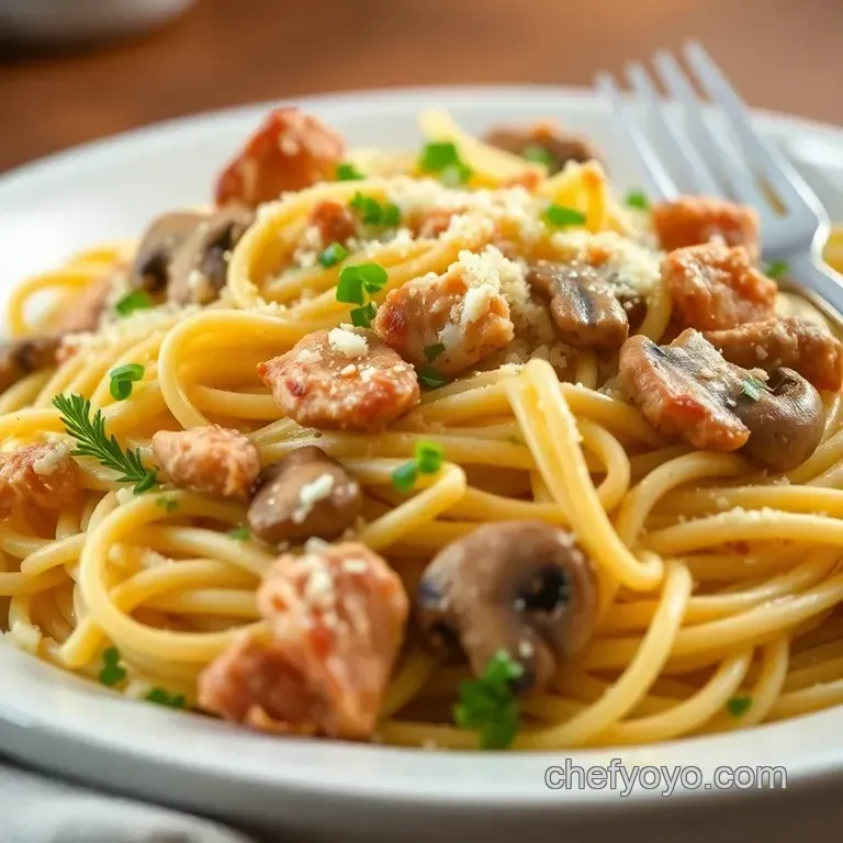 Creamy Tuna Tetrazzini: A Comforting Classic presentation