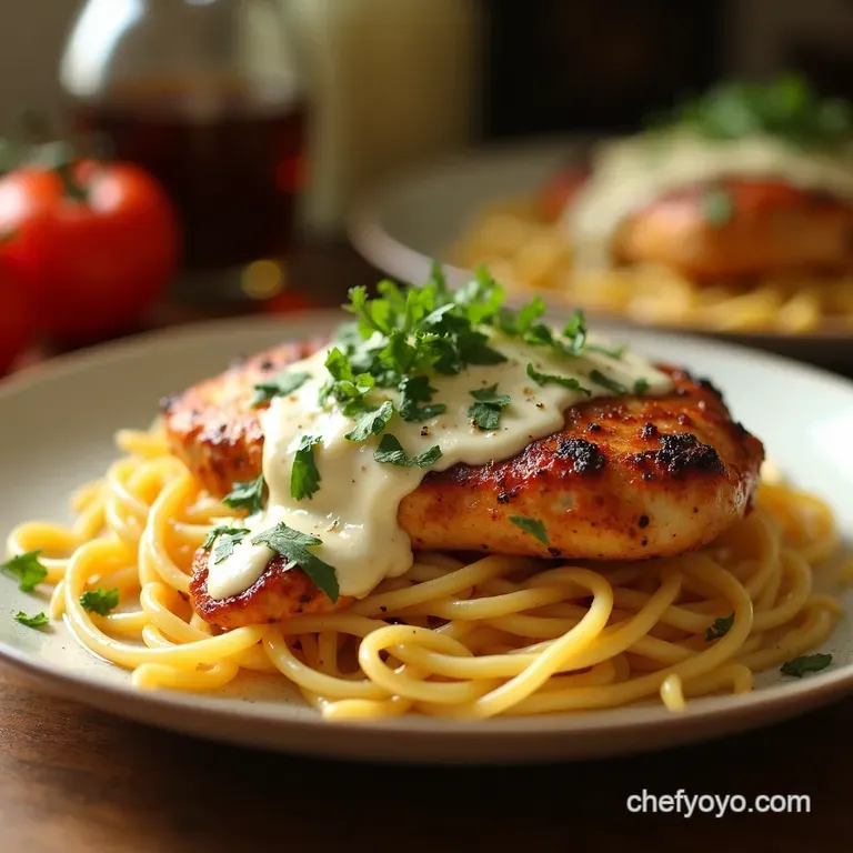 Creamy Tuscan Chicken in the Crockpot presentation