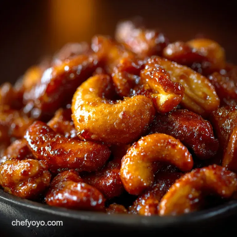 Candied Cashews: the Crackerjack Effect Crisp Sweet Salty Recipe presentation