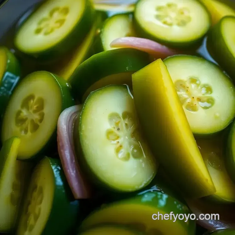 Crisp & Zesty Refrigerator Pickles presentation