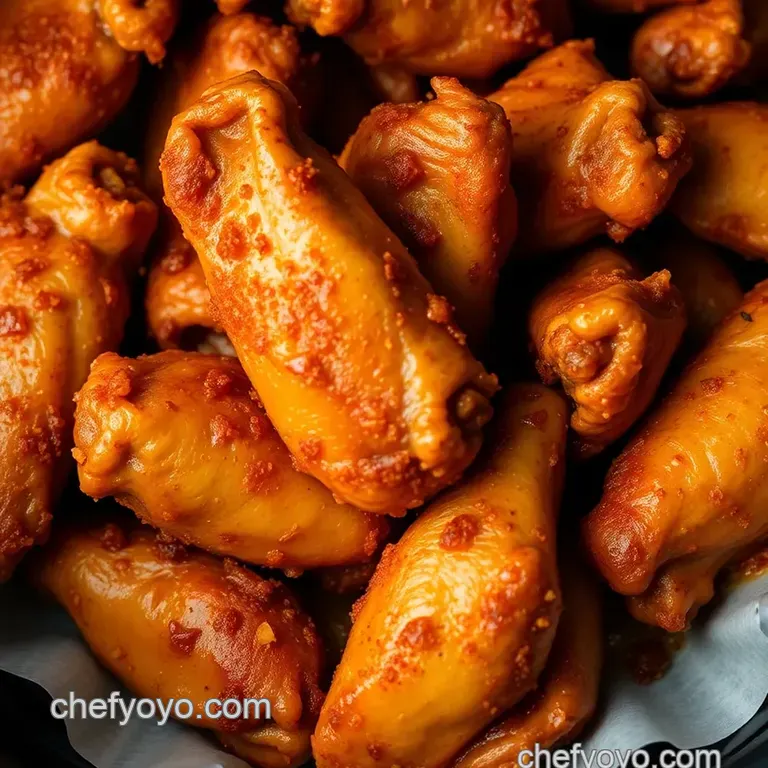 Crispy Air Fryer Chicken Wings presentation