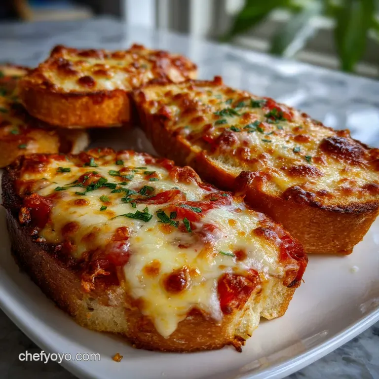 Crispy Air Fryer French Bread Pizzas: 15-Minute Magic presentation