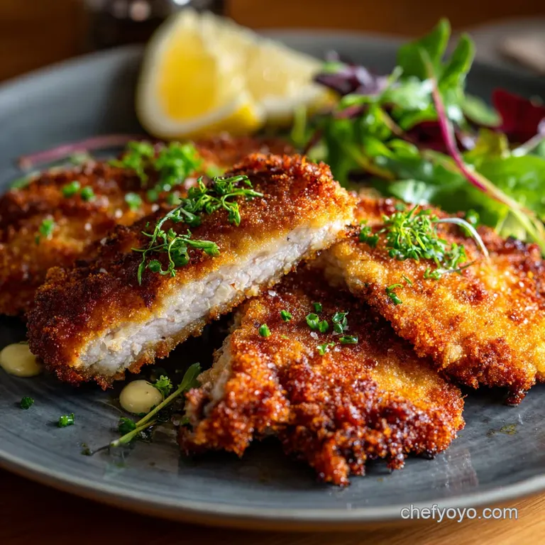 Air Fryer Pork Cutlets: the Best Crispy Panko Schnitzel Recipe presentation