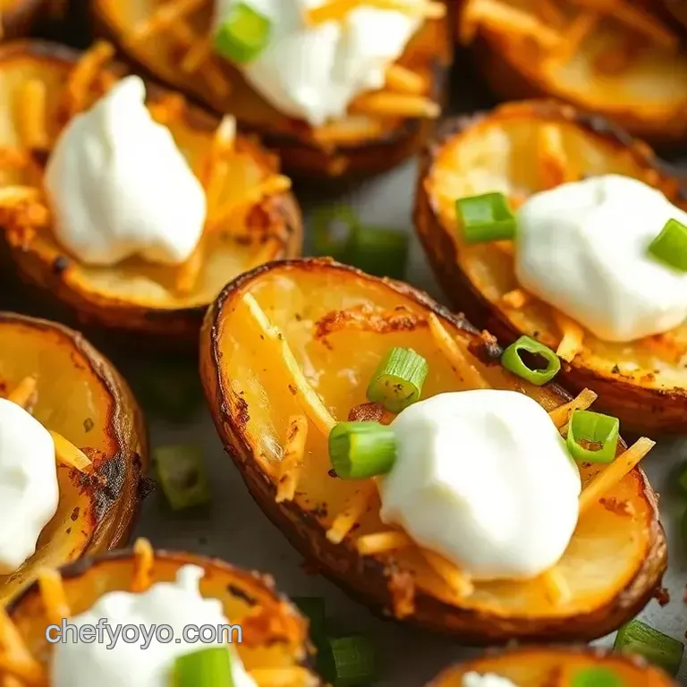 Crispy Air Fryer Potato Skins with Cottage Cheese