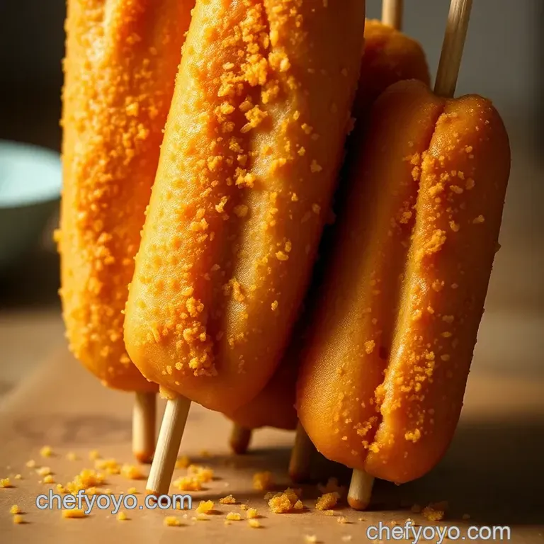 Crispy Air Fryer State Fair Corn Dogs presentation