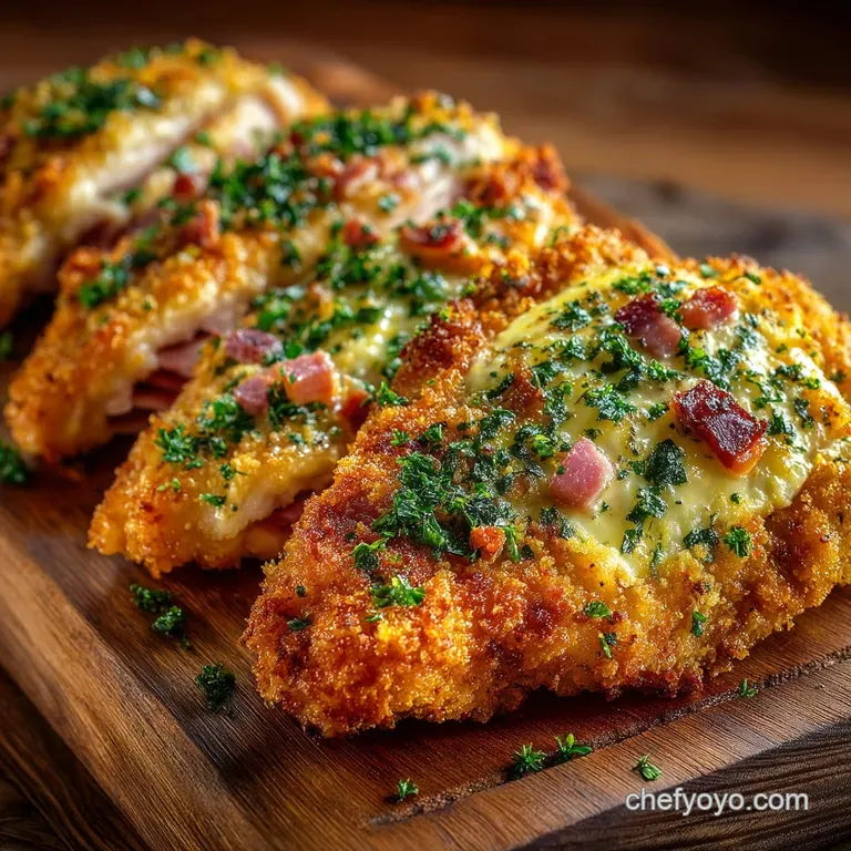 Best Oven Baked Chicken Cordon Bleu Recipe Crispy Panko