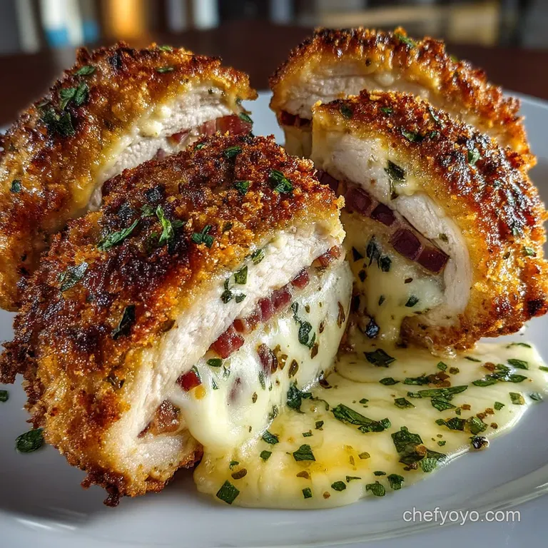 Perfectly Rolled Chicken Cordon Bleu Crispy Cheesy and Worth Every Crumb presentation