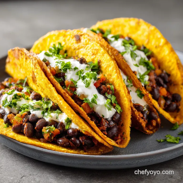 Crispy Black Bean Tacos: Bold and Zesty