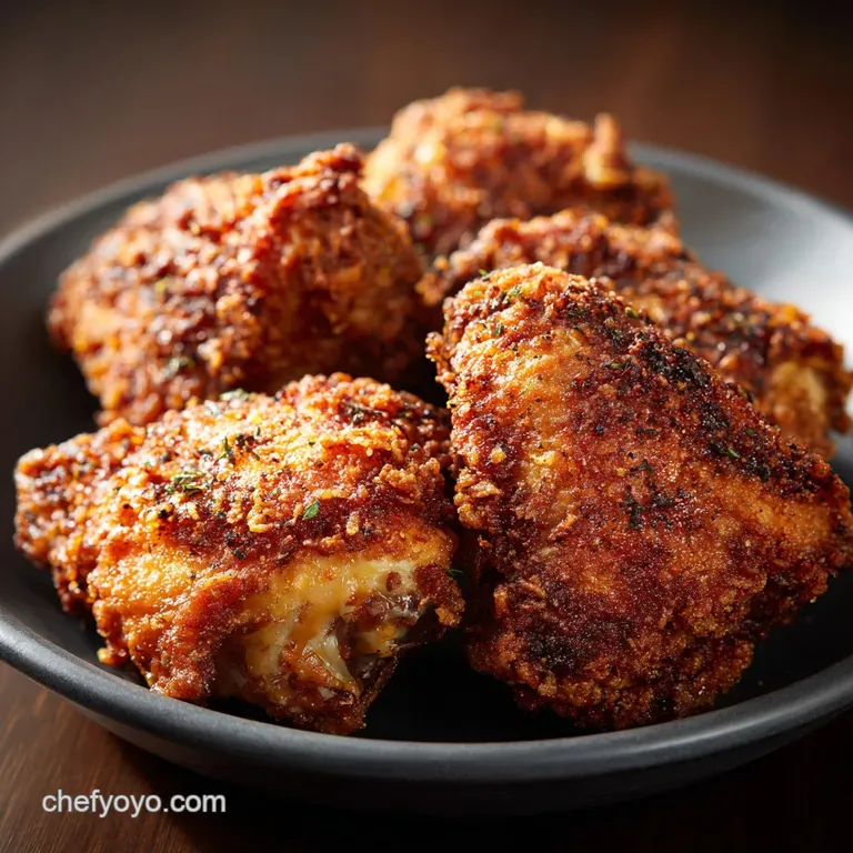 Oven Fried Chicken: Chefs Crispiest Buttermilk Brined Recipe presentation