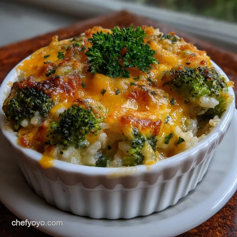 The Perfect Chicken and Broccoli Casserole presentation
