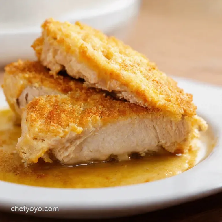 Crispy Chicken Cordon Bleu presentation