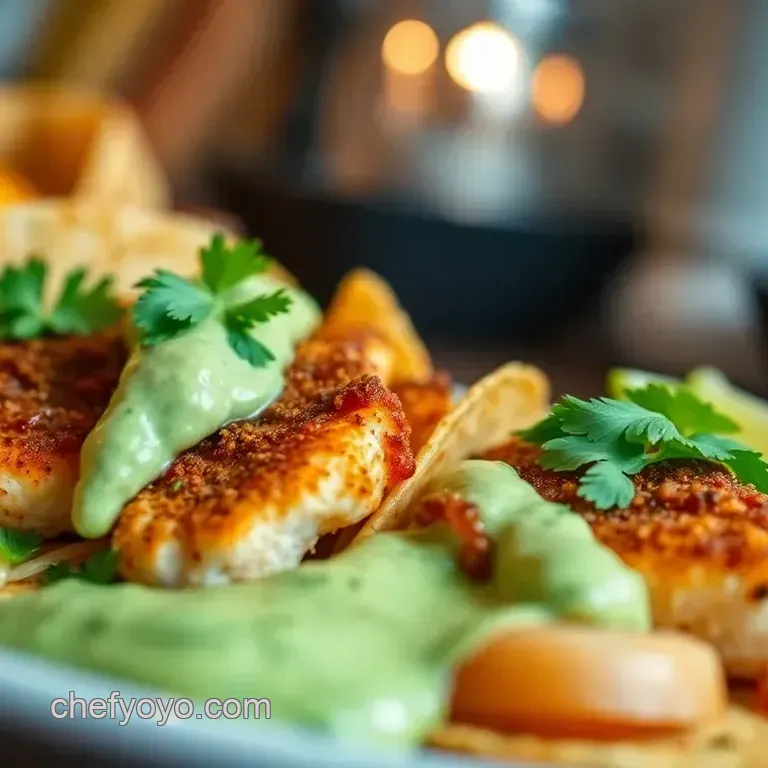 Crispy Fish Tacos with Creamy Lime-Cilantro Sauce