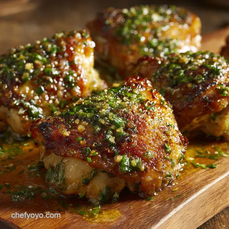 The Sunday Roast Cheat Crispy Garlic Herb Baked Chicken Thighs