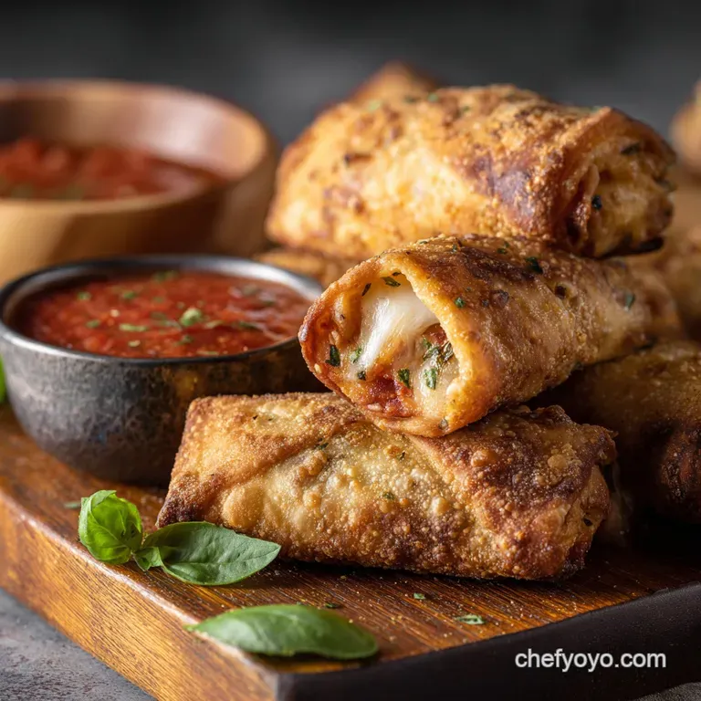 Homemade Pizza Rolls the Ultimate Crispy Baked Pizza Pockets presentation