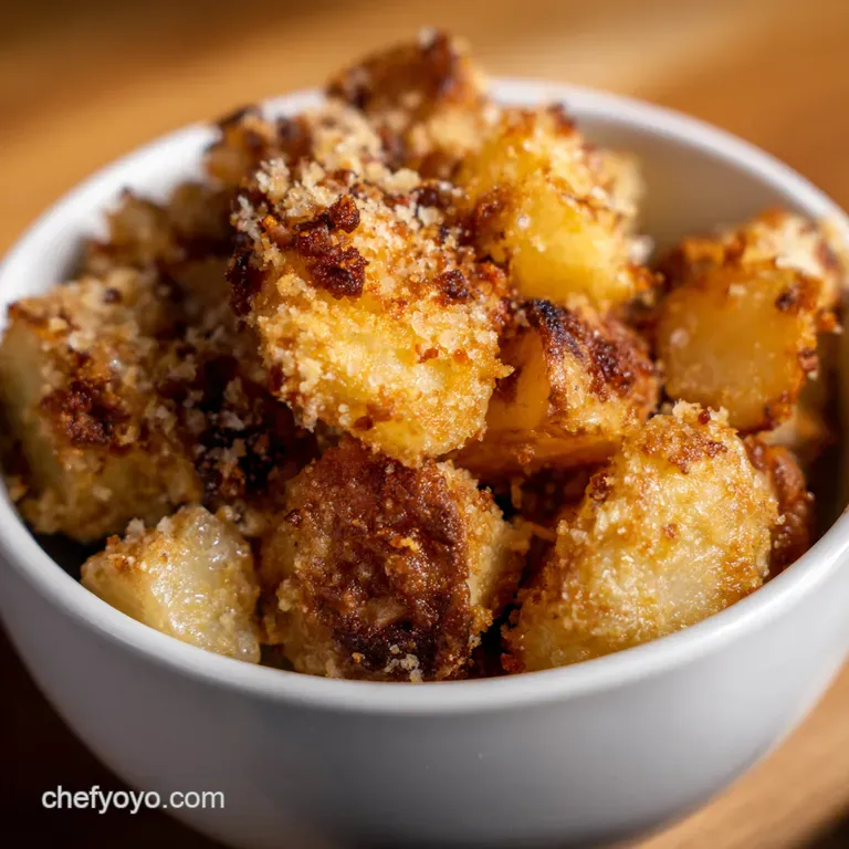 Crispy Parmesan Crusted Potatoes Pub Grub Elevated presentation