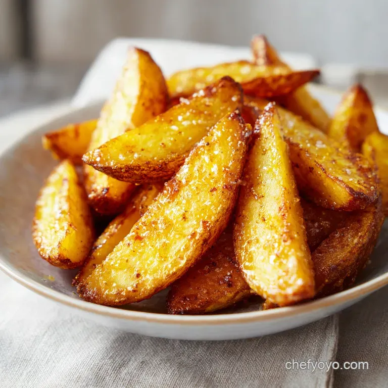 Crispy Potato Wedges Recipe: Fluffy Interior