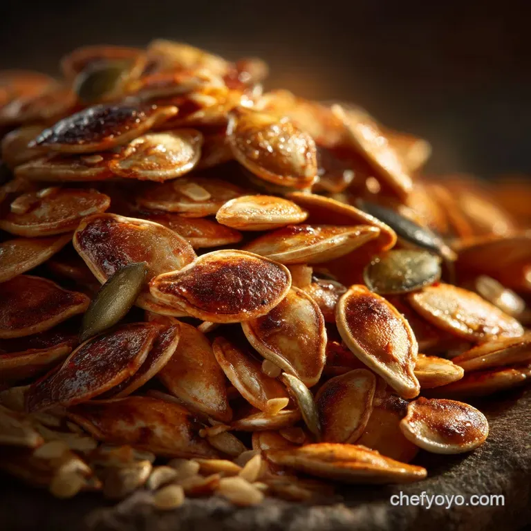Crispy Golden Goodness Chefs Perfect Roasted Pumpkin Seeds presentation