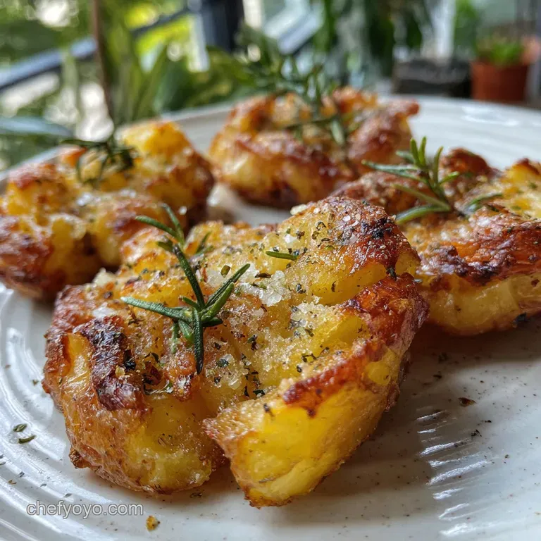 Red Potato Recipes: Ultimate Crispy Smashed Potatoes presentation