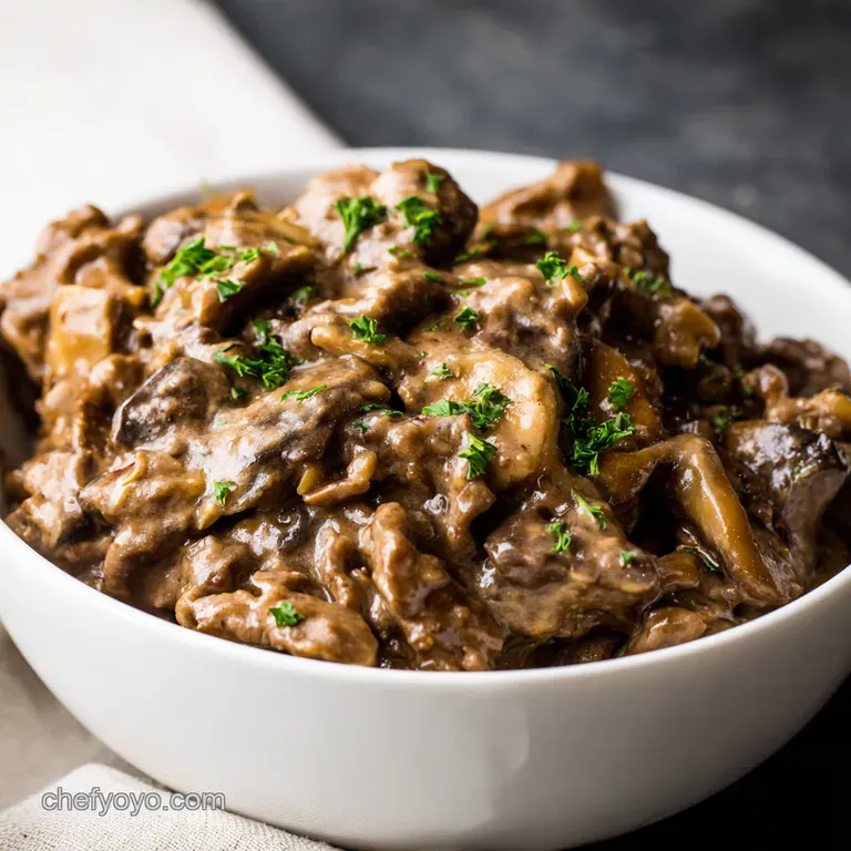 Crock Pot Creamy Beef Stroganoff Effortless Weeknight Comfort presentation