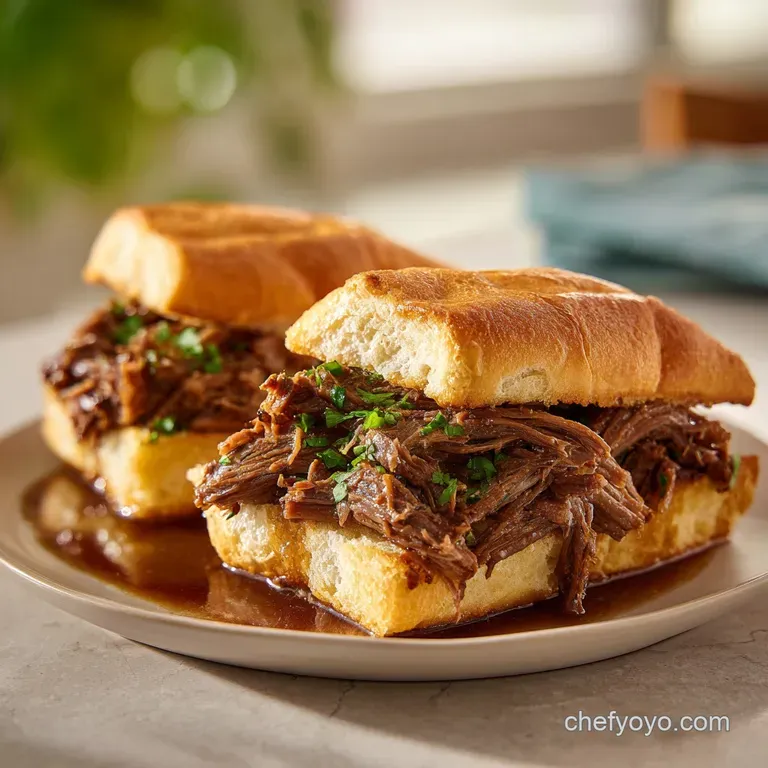 Crock Pot French Dip Sandwiches: Tender and Savory