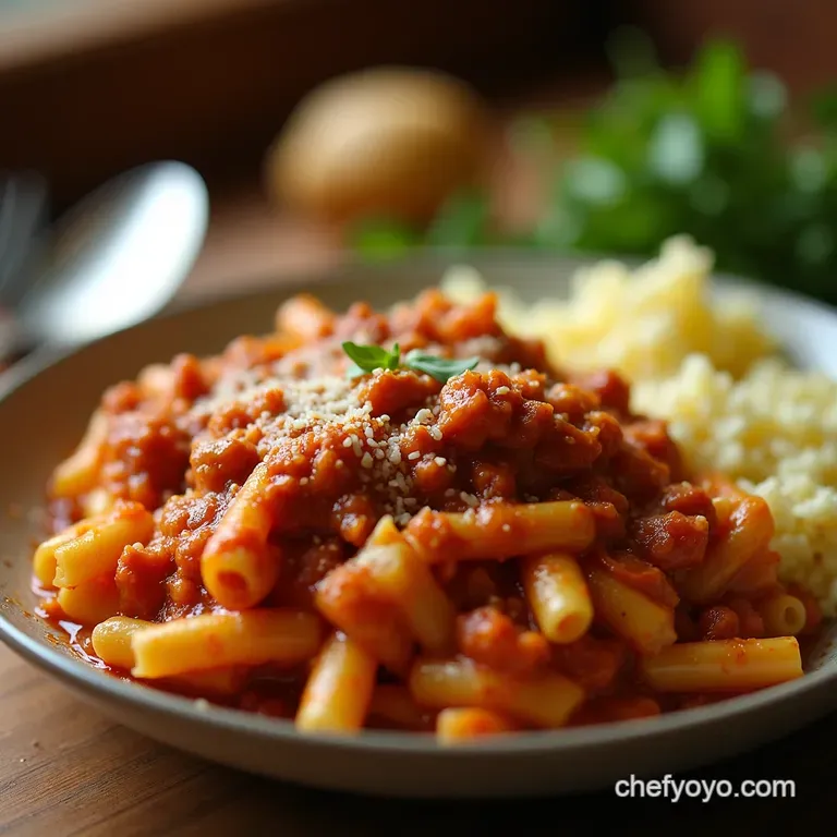 Slow Cooker Sunday Supper Effortless Crockpot Baked Ziti presentation