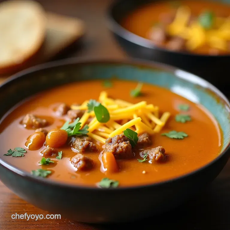 Crockpot Cheeseburger Soup Comfort in a Bowl