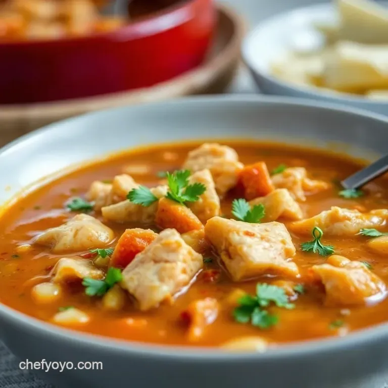 Crockpot Chicken Tortilla Soup Set It and Forget It Fiesta presentation