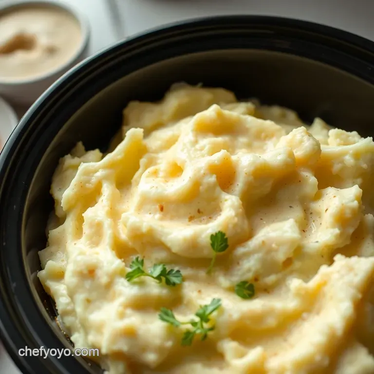 CrockPot Creamy Dreamy Mashed Potatoes