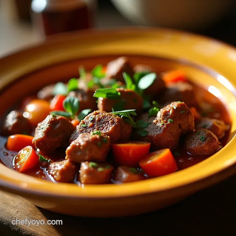 Crockpot Pepper Steak presentation