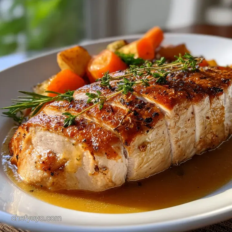 Crockpot Turkey Breast with Vegetable Raft