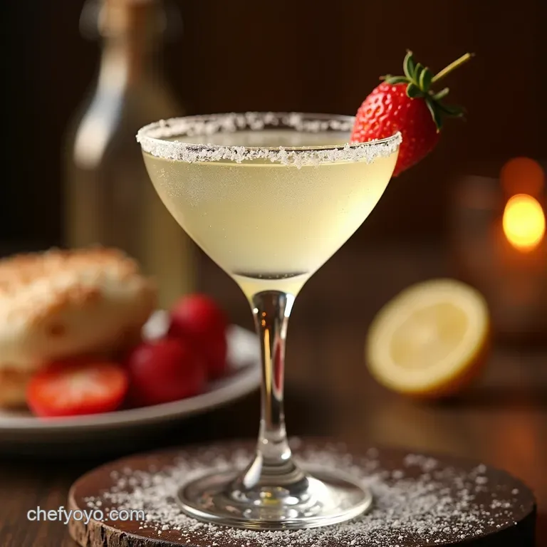 The Crystal Flurry Martini a Shimmering Winter Cocktail presentation