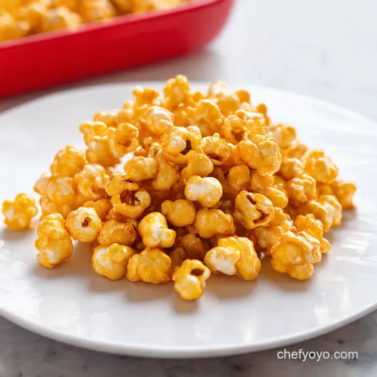 Cupids Crunch Strawberry White Chocolate Popcorn presentation