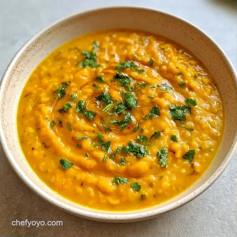 Creamy yellow lentils served with fluffy basmati rice and warm, charred naan bread on a dark wooden tabletop.
