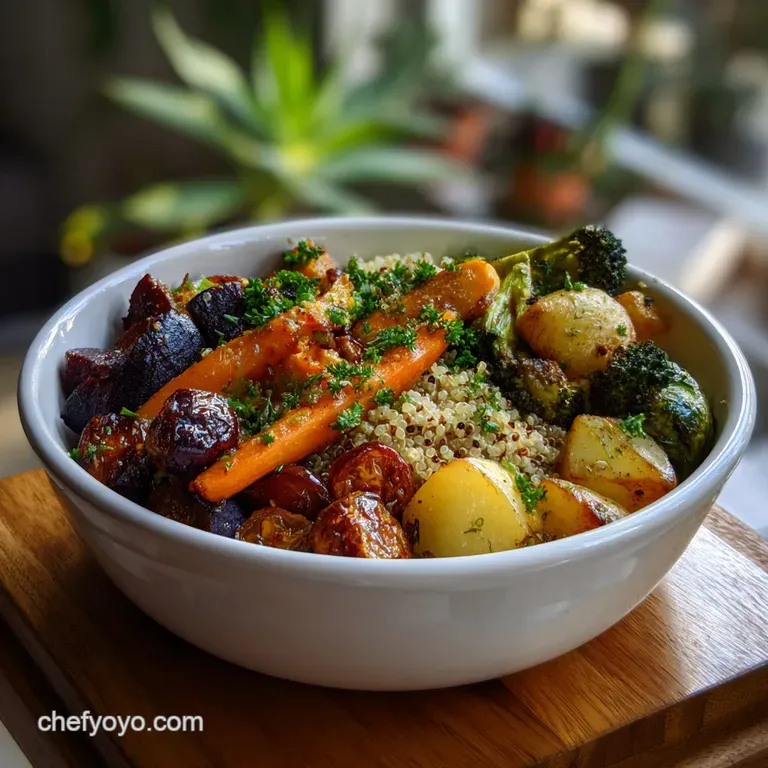 Daniel Fast Food Recipe with Quinoa and Roasted Vegetables