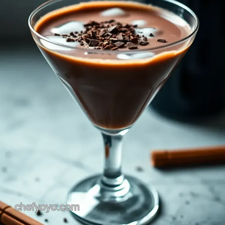 Decadent Chocolate Martini: a Sweet Sip of Bliss presentation