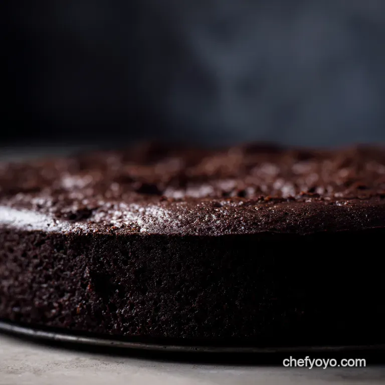 Decadent Flourless Chocolate Cake presentation