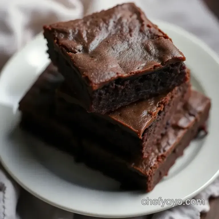 Decadent Homemade Brownies: Fudge-Tastic Delight presentation