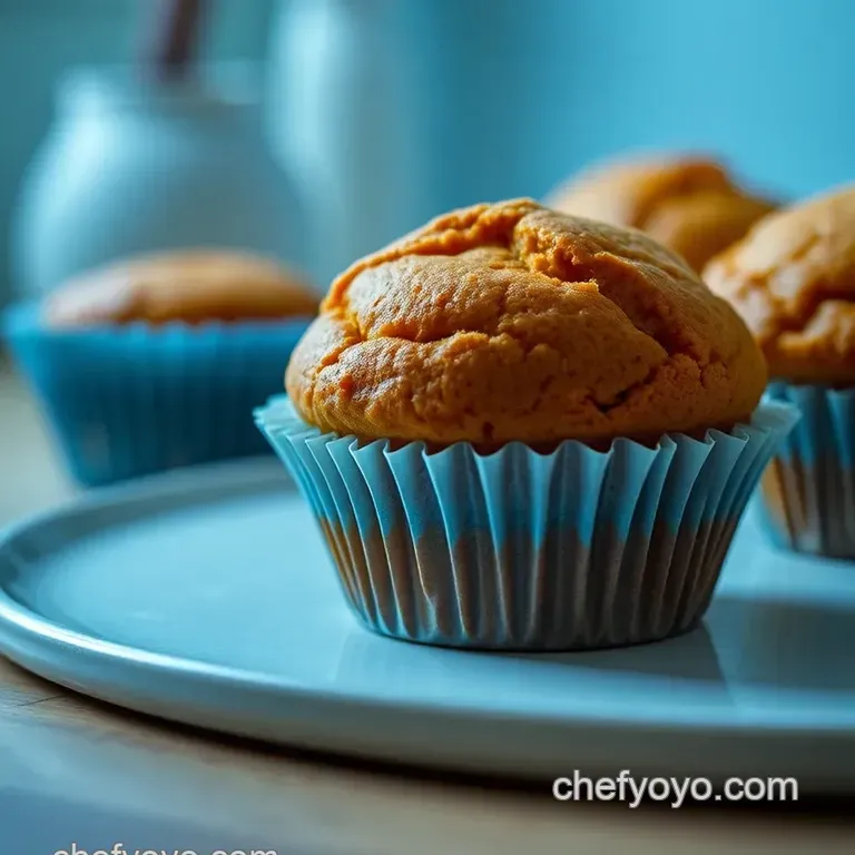 Deliciously Light Pumpkin Spice Muffins presentation