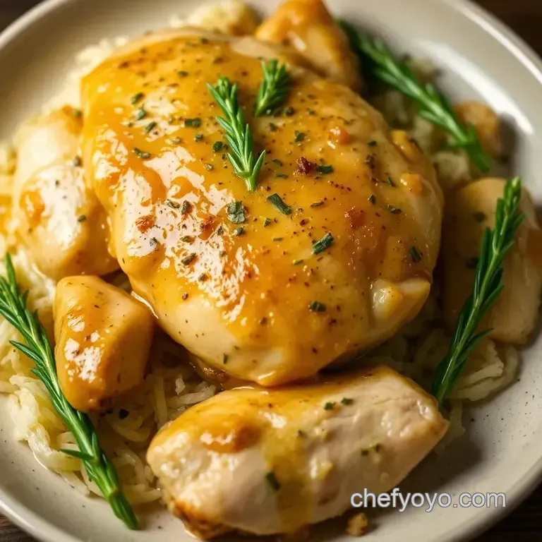 Dijon-Glazed Chicken: a Taste of French Elegance presentation